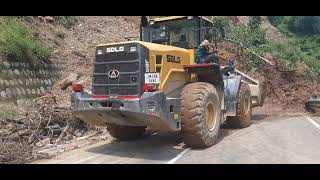 SDLG loader landslide mucking cleaning ## uttarakhand INDIA##@technicalfanda2742