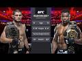 Khabib Nurmagomedov vs Francis Ngannou Full Fight - UFC 4 Fight Of The Night
