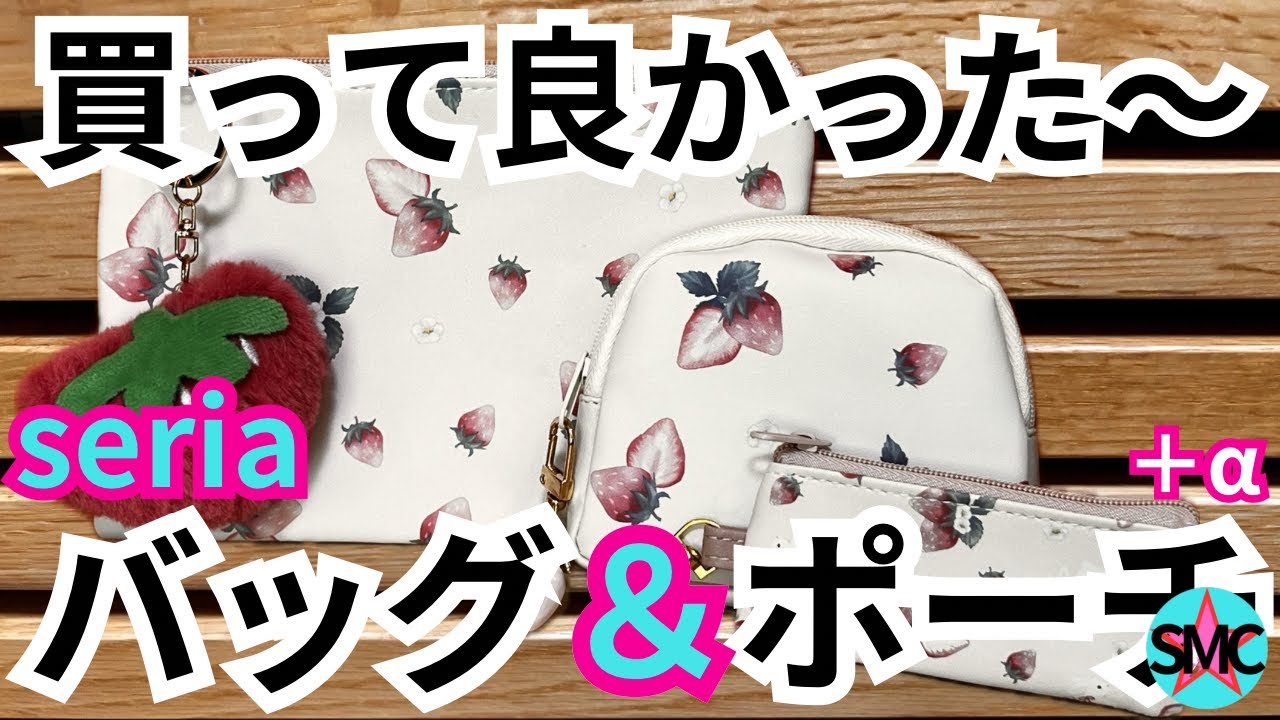 【セリア】買って損なしバッグ&ポーチ＋α！私の中で久々の大ヒットのポーチとお気に入りのコスメ見つけた！便利/収納/神商品【100均】