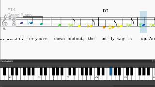 Hey, Look Me Over by Cy Coleman - Easy piano tutorials with leadsheet and chords