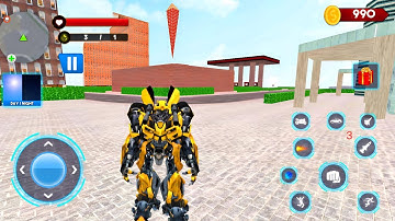 Robot Araba Oyunları - Optimus Prime Multiple Transformation Jet Robot Update #18 - Android Gameplay