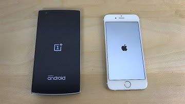 OnePlus One OxygenOS Android 5.0.2 Lollipop vs. iPhone 6 Official iOS 8.2 - Which Is Faster? (4K)