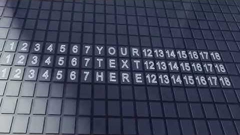 After Effects project - Flip Board Text Reveal