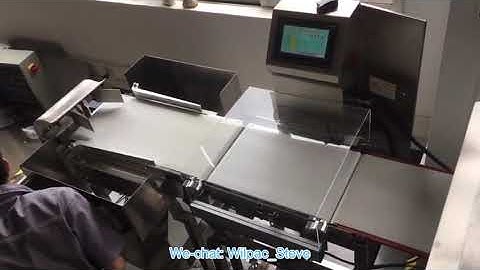 Check Weigher & Metal Detector 2 in 1 Machine with Pneumatic Pusher Device Operation Video 3