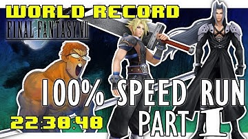 Final Fantasy VII PSX 100% in 22:30:40 - NEW WORLD RECORD (Part 1 of 2)