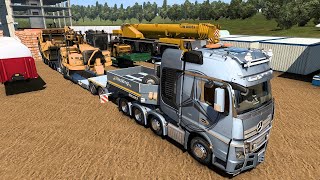 Mercedes Benz New Actros GigaSpace 620hp【ETS2】Euro Truck Simulator 2 Game Play ProMods Map 27