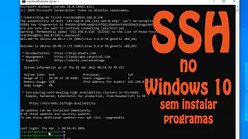 Como instalar OpenSSH no Windows?