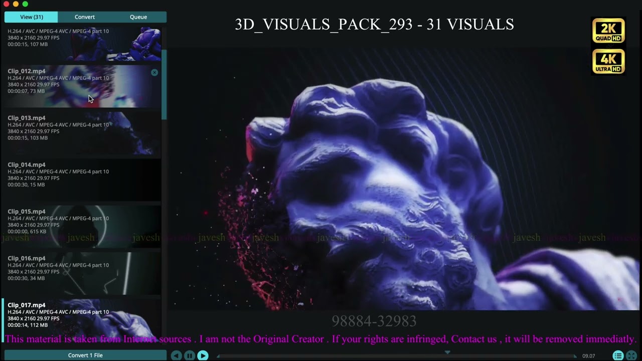 3D Visuals PACK 123 - 12 Visuals - Payhip
