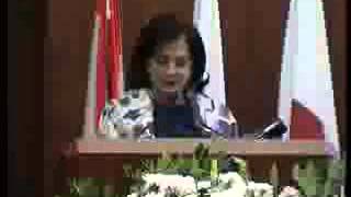 كلمة السيدة سليمان حفل افتتاح ندوة حقوق المرأة الانسانية: علامات مضيئة في أحكام القضاء العربي