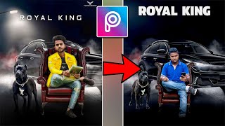 Royal King Concept Photo Editing Tutorial || PicsArt Editing || Jsr ka Londa screenshot 5