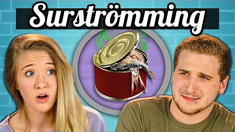 TEENS EAT SURSTRÖMMING! (Super Smelly Fish) | Teens Vs. Food