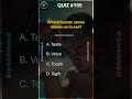 Which sense for vision? #Shorts #QuickDailyQuiz #Science #Quiz #DailyTrivia