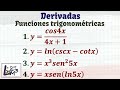 4 ejercicios de DERIVADAS de funciones TRIGONOMÉTRICAS | La Prof Lina M3