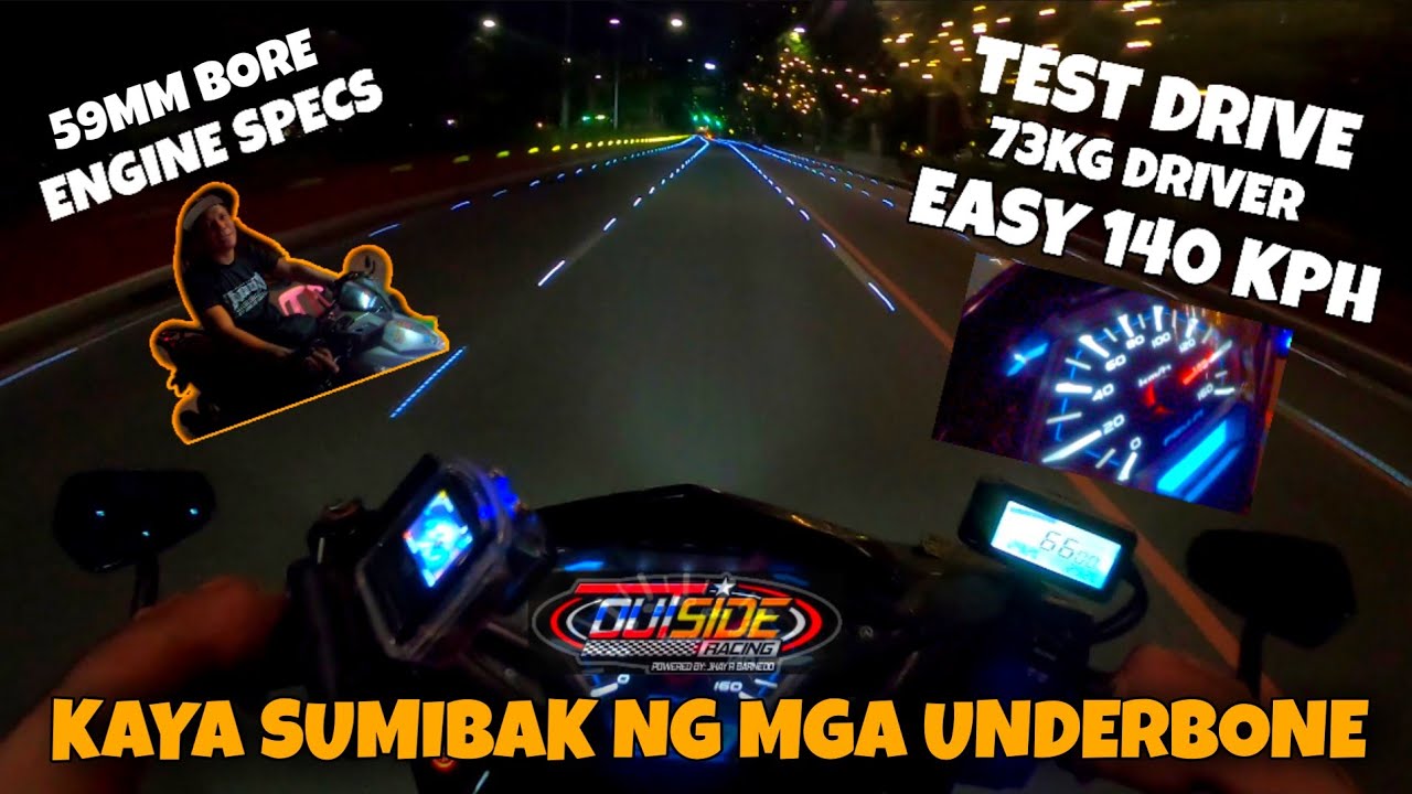 HONDA CLICK 150 V1 59MM BORE UP / TEST DRIVE / SPECS / TOP SPEED / OUTSIDE RACING /