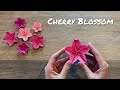 How to make a paper cherry blossom  origami cherry blossom