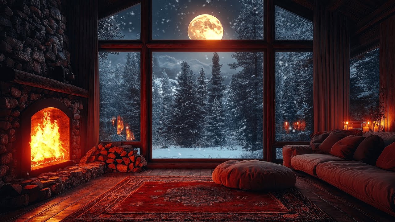 Cozy Winter Ambience ❄️🔥 | Snow, Campfires, Sleep & Study Sounds