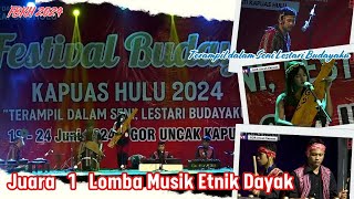Download Lagu JUARA 1 LOMBA MUSIK ETNIK DAYAK || FBKH 2024 MP3