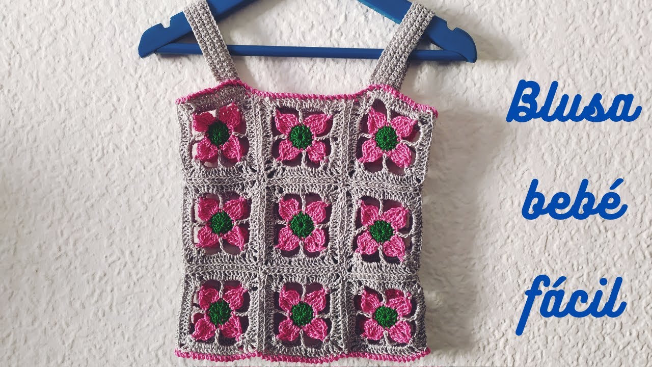 Como tejer blusa bebé fácil (Crochet-Ganchillo)