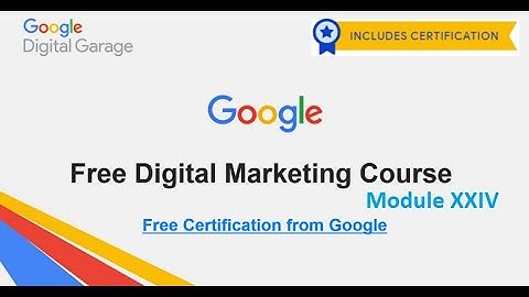 MODULE 24 | Build your online shop | FUNDAMENTALS OF DIGITAL MARKETING