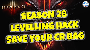 How to HACK your levelling on ANY CLASS and save your Challenge Rift Cache - Diablo 3 Season 28
