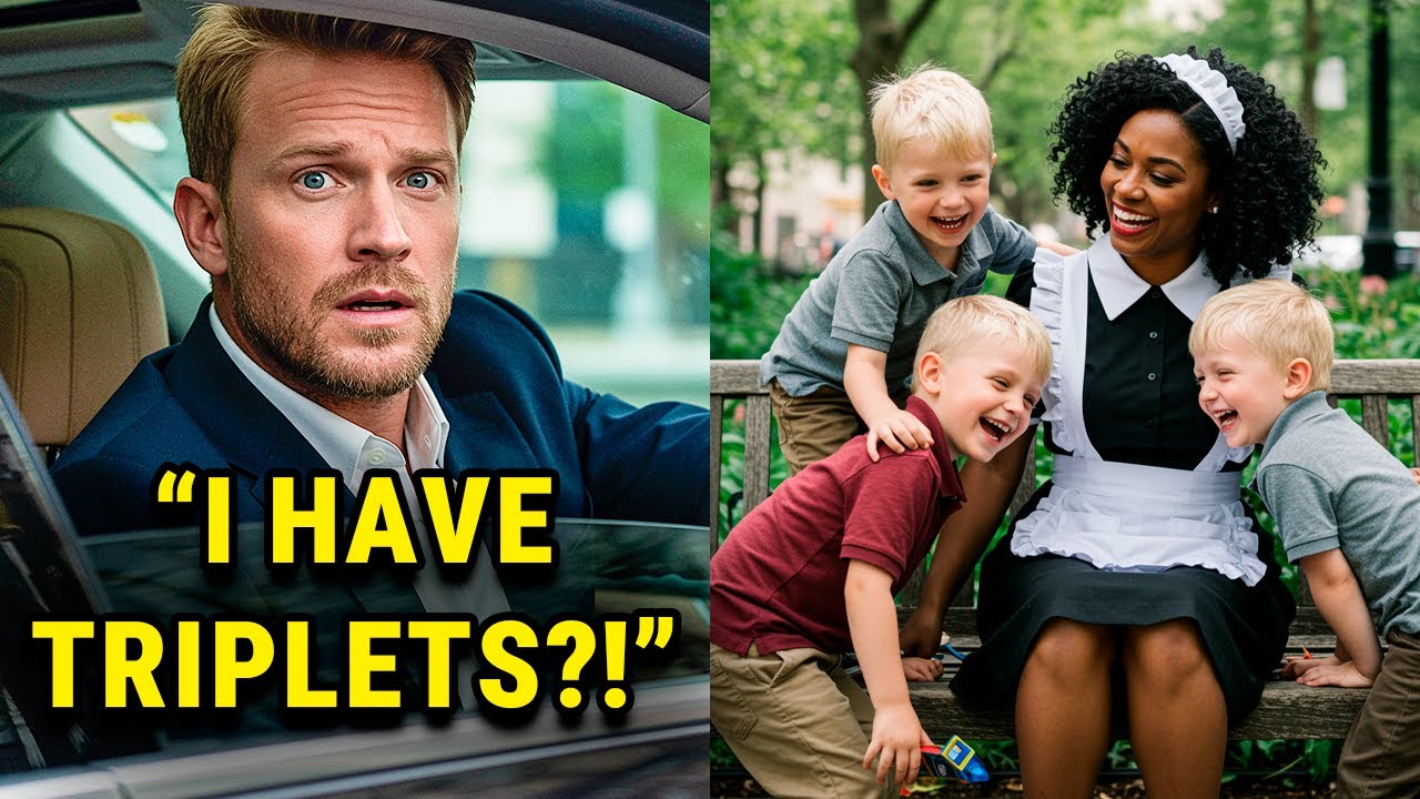 Millionaire Sees His Black Ex-Maid Waiting For a Uber With 3 Boys Who Look Just Like Him!