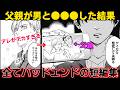 【胸糞漫画】父親が若い男と●●●した結果…【ゆっくり解説】