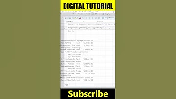 The Ultimate Excel Sheet Hack: Autofit Column Made Easy @digitaltutorial425 #shorts #exceltips