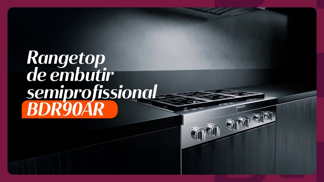 Rangetop de embutir semiprofissional BDR90AR