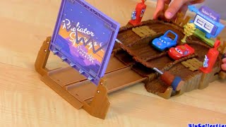 Disney Cars Mini Adventures Drive-In Dragstrip With Dirt Track The King & Lightning Mcqueen Review