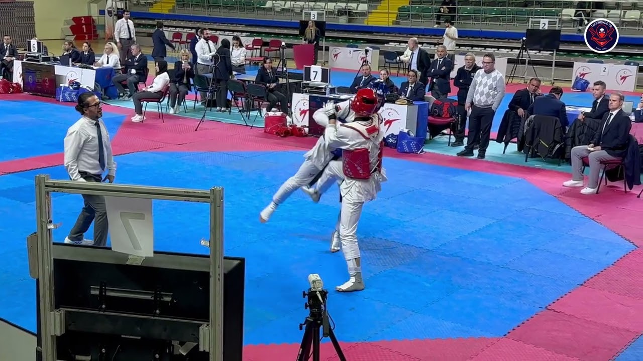 Embiya Taha Biçer 🔵Ferhat Muhammet Saroğlu🔴87kg SemiFinal 2024 Büyükler Taekwondo  #Muğla #shorts