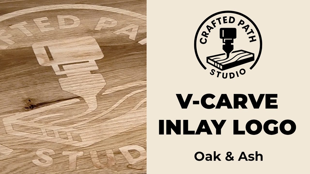 CNC V-Carve Inlay Logo – Ash & Oak with ZahyoX Tools