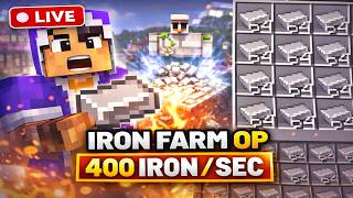 ✅ IRON FARM ULTRA OP 😳 NU CREDEAM CĂ MERGE AȘA! | LIVE Minecraft EternalCRAFT SMP #shorts