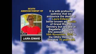 Laura Edward ~ Short Obituary