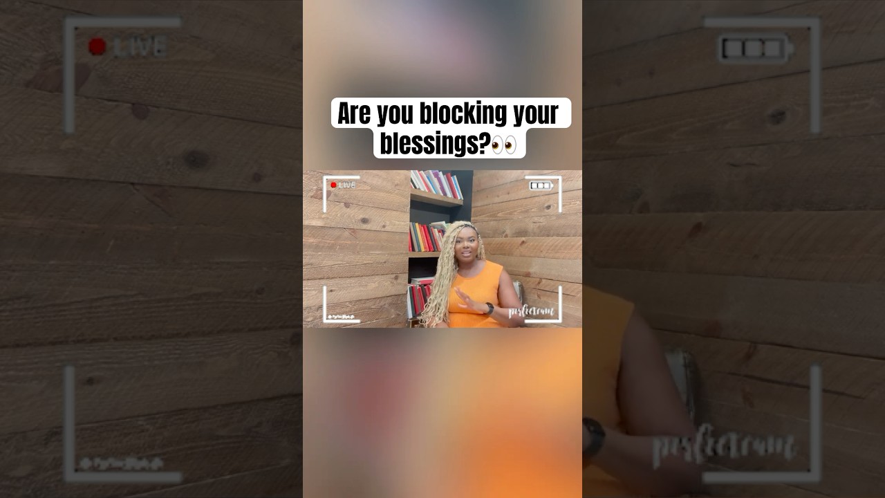 Are you blocking your blessing?👀