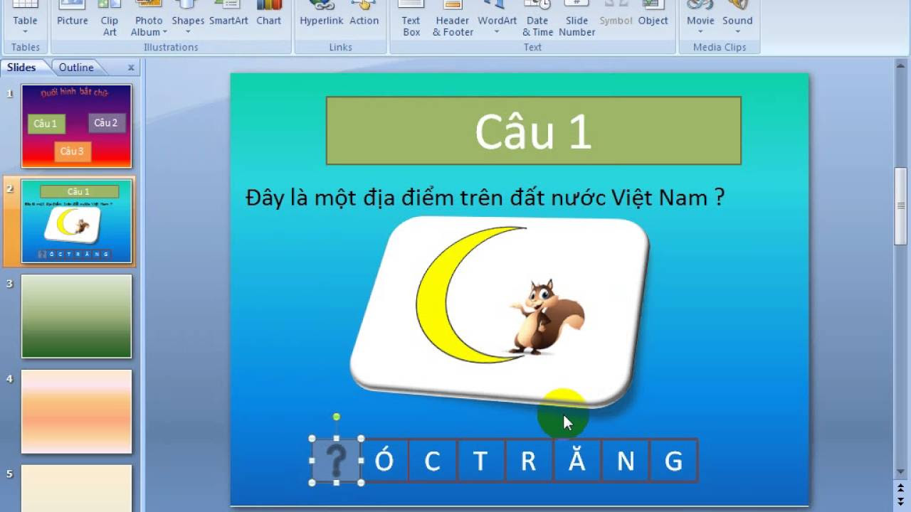 powerpoint-đuổi hình bắt chữ trong powerpoint - youtube