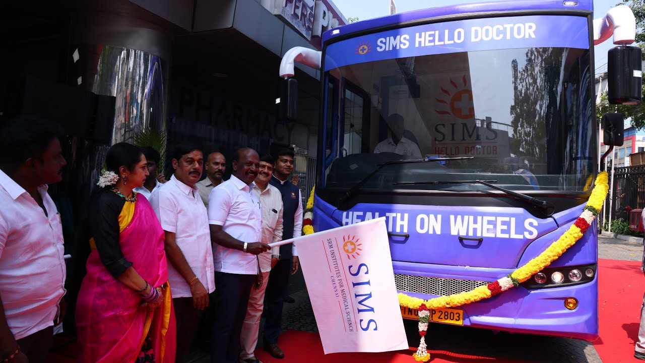 India’s First | SIMS Hospital Chennai Unveils 24×7 Digital Medical Bus for Rural Communities