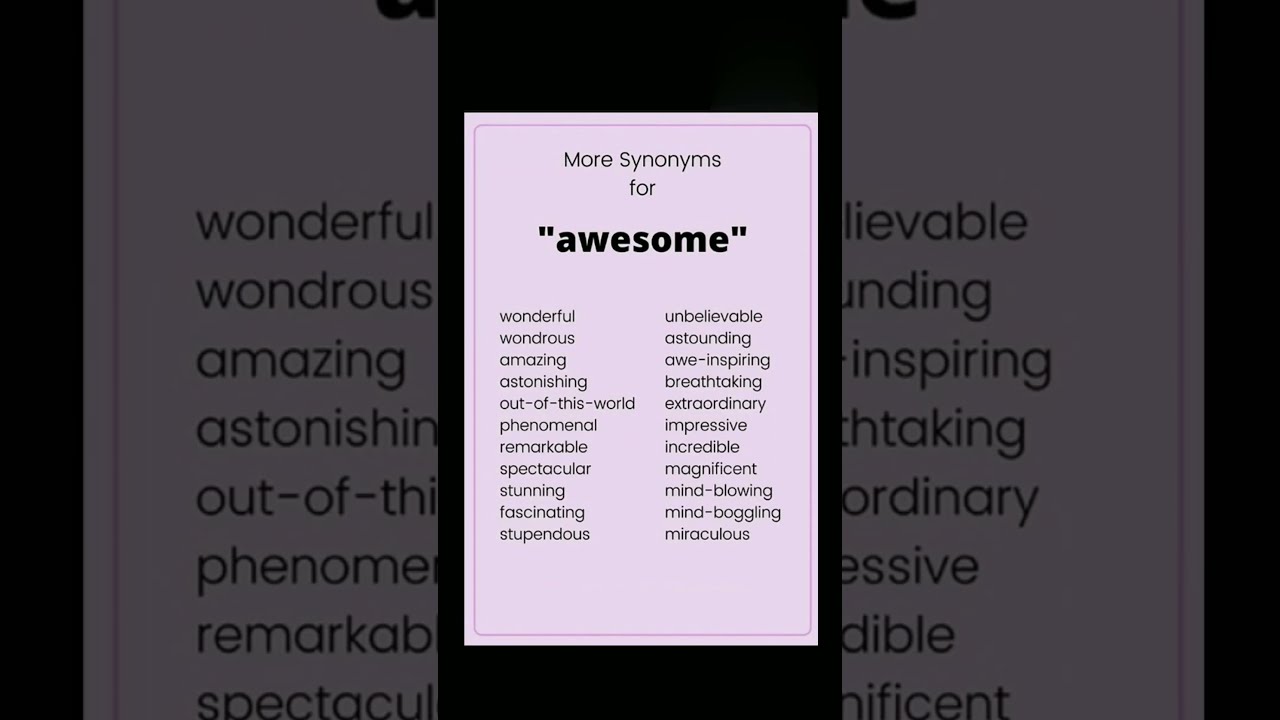 Synonyms For Awesome What Are The Synonyms For Awesome Awesome Synonyms For Awesome What Are The Synonyms For Awesome Awesome