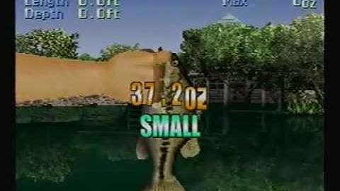 Action Bass Playstation 1 Fishing Game www.Retrogamesale.com