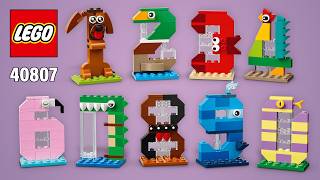 LEGO Birthday Numbers (40807)[281 pcs] Step-by-Step Building Instructions @TopBrickBuilder