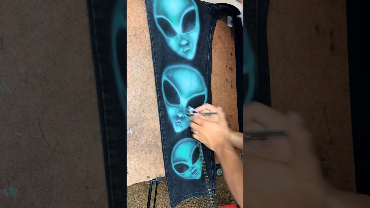 How to airbrush an Alien! Easy diy 