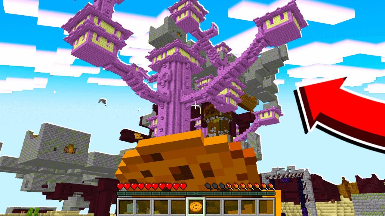 Minecraft Dar Daca Mananc Ceva Se Spawneaza O Structura Random...