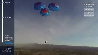 Blue Origin capsule carrying 'Mannequin Skywalker' lands