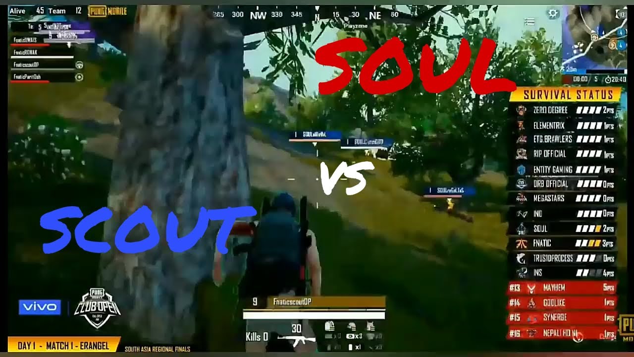 SouL vs scout in PMCO final | soulcluchgod god level game play
