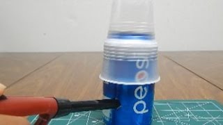 How to make a soda can rocket fueled by perfume or cologne