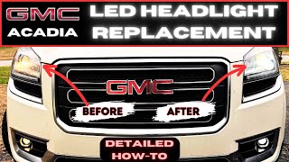 The best guide for changing headlights on your GMC Acadia