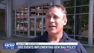 Erie Events Announces New Bag Policy