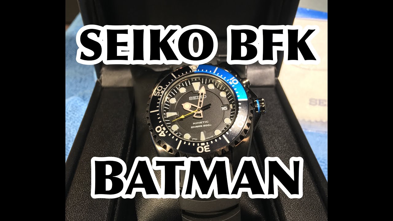 SEIKO PROSPEX BFK SPECIAL EDITION PVD BATMAN DIVE WATCH SKA579 - YouTube