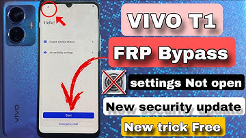 Vivo T1 FRP bypass setting Not open | Vivo T1 Google Account bypass without PC | New security update