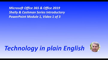 PowerPoint Module 1, Video 1 of 3