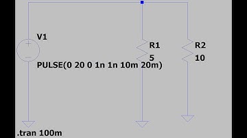 Electronic Basic 1:LTSpice Pulse Generator Basic creating square wave parallel resistors: